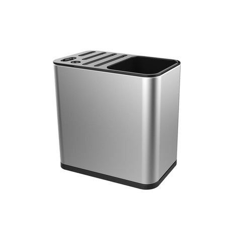Namaro Design Portacubiertos rectangular CO-445760 gris con negro antiderrapante y desarmable