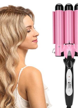 Pro rizador Mod. CRC3, color: rosa profesional con 3 varillas