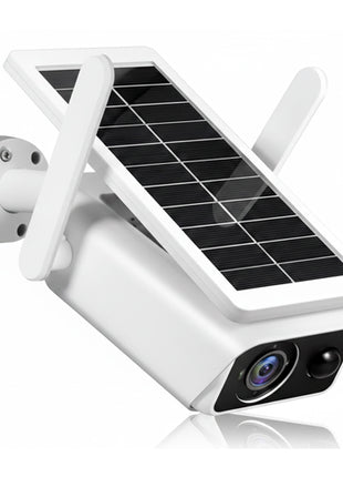 On Teck Cámara de Seguridad Solar CS-0126 Blanco 1 pieza