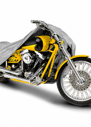 Mikels Cubierta para motocicleta universal CUM-3 gris con protección UV y repelente a la lluvia