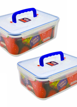 Contenedor hermético rectangular con asa 3. 3L DG-124 Good & Good