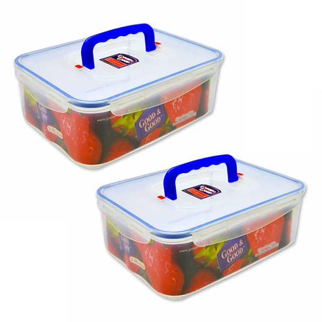 Contenedor hermético rectangular con asa 3. 3L DG-124 Good & Good