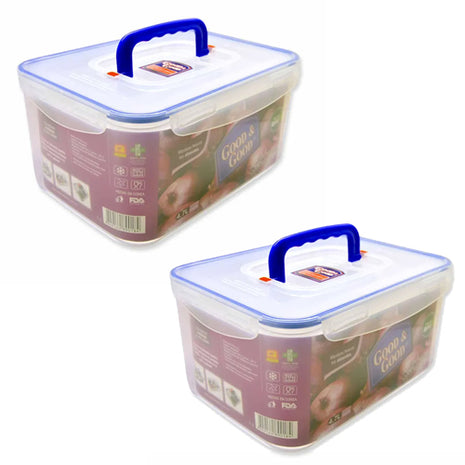 Contenedor hermético rectangular con asa 4.7L DG-125 Good & Good