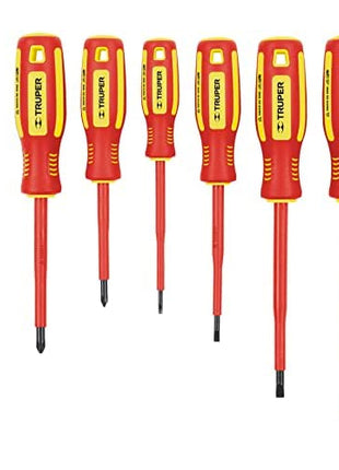 Juego de 6 desarmadores dieléctricos Truper