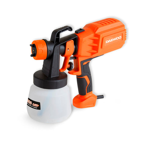Daewoo Pistola eléctrica de pintura DWP1828 de 400W con contenedor plástico