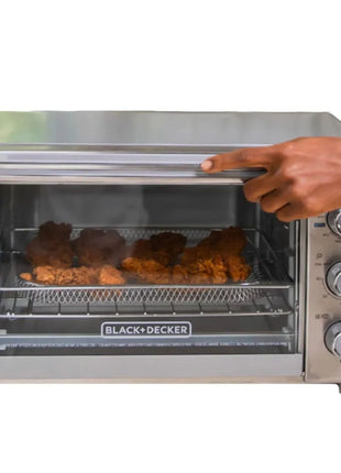 Black & Decker horno eléctrico freidora Mod. TO3217SS-LA, color: plata
