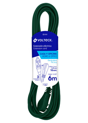 Extensión eléctrica doméstica 6m ED-6V Volteck