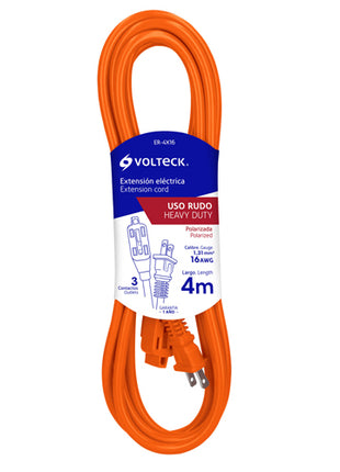 Extensión eléctrica uso rudo 4m ER-4X16 Volteck