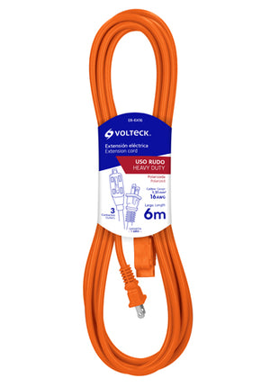 Extensión eléctrica uso rudo 6m ER-6X16 Volteck