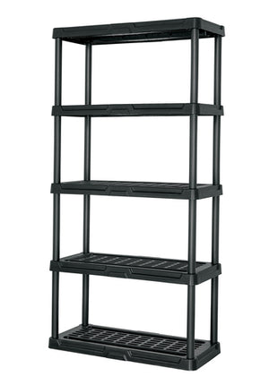 Estante plástico 5 repisas cap. 35 Kg, 180x44x92, PRETUL
