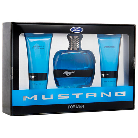 Ford Mustang Para Caballero Perfume + Gel de Ducha + Crema para Después de Afeitar