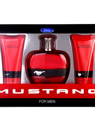 Ford Mustang Para Caballero Perfume + Gel de Ducha + Crema para Después de Afeitar