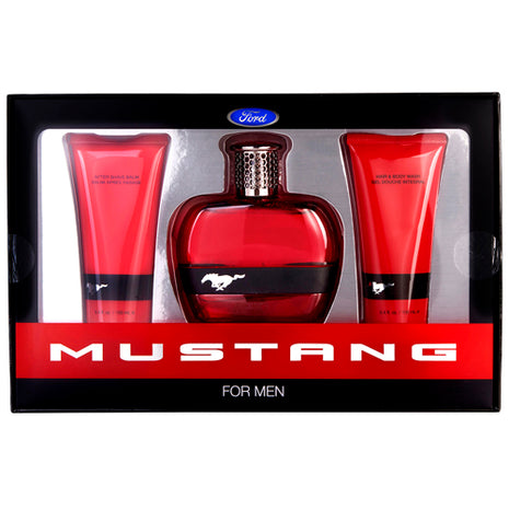 Ford Mustang Para Caballero Perfume + Gel de Ducha + Crema para Después de Afeitar