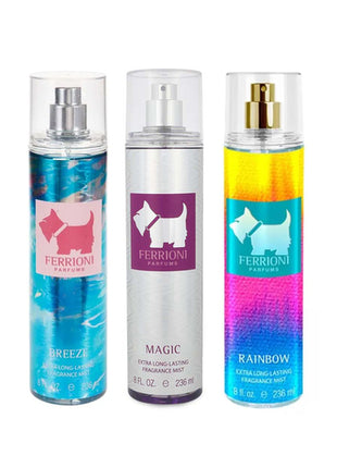 Ferrioni set 3 Body Mist de 236 ml C/U. Aromas Mixtos. Dama