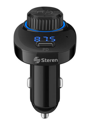 Steren manos libres Mod. FMT-874 color: negro con bluetooth y transmisor fm