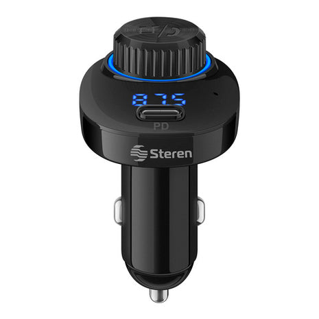 Steren manos libres Mod. FMT-874 color: negro con bluetooth y transmisor fm