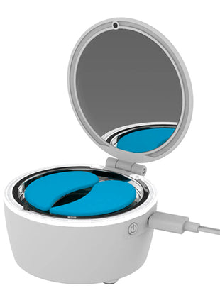 Conair Cool Beanz Parches para ojos reutilizables FP01 blanco con estuche enfriador