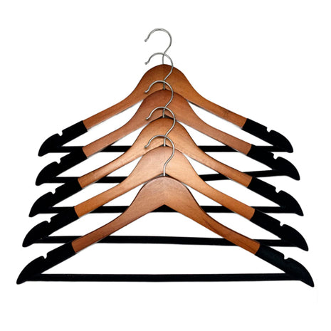 Set de 5 ganchos de madera con terciopelo GM97270 Good & Good