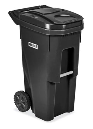 Bote para basura con llantas H-4202BL Uline