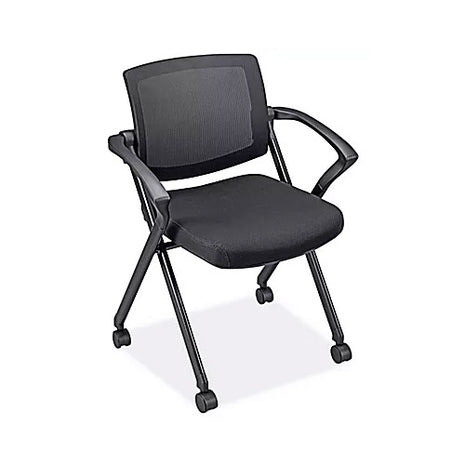 Silla plegable ejecutiva de malla con descansabrazos Uline