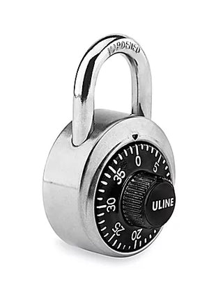 Candado de combinación eslabón de 3/4" H-7437BL Uline