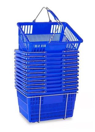 Canastillas de mano para compras y soporte H-7875BLU Uline