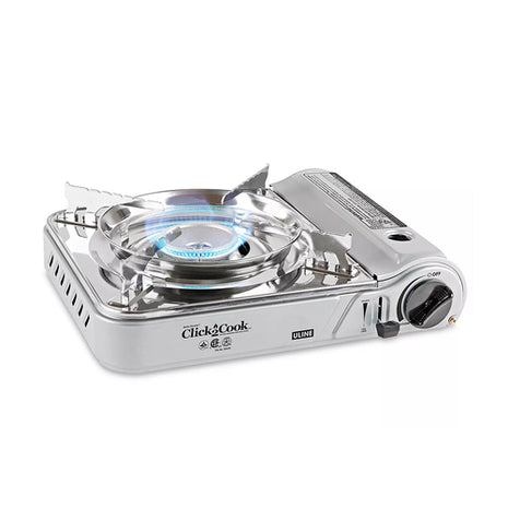 Click 2 Cook parrilla de gas Mod. H-8067SIL color: plata portátil