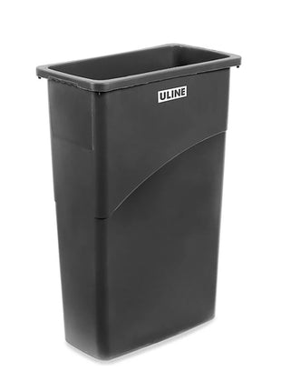 Uline bote Mod. H5148, color: negro, para basura 23Gal