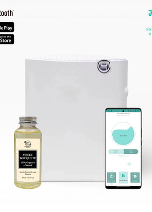 Estrategas Olfativos Difusor Aromático Harmony HAR-00 blanco con depósito de 250ml