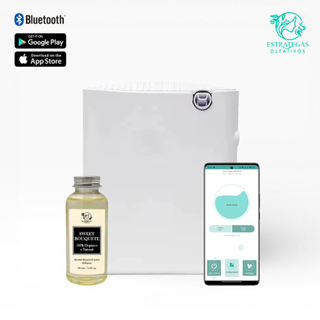 Estrategas Olfativos Difusor Aromático Harmony HAR-00 blanco con depósito de 250ml