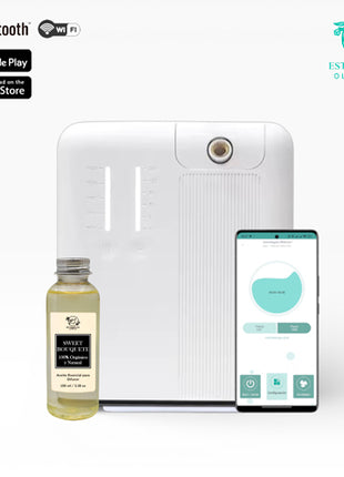 Estrategas Olfativos Difusor Aromático Harmony Touch HAT-00 blanco con depósito de 250ml