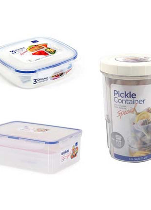 Set de contenedores con bandejas multiusos HPL008 Lock&Lock