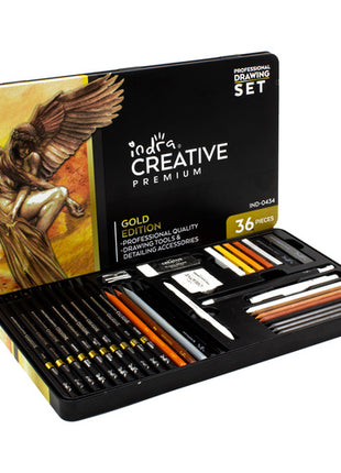 Set 36 Lápices de dibujo profesionales creative IND-0434 Indra