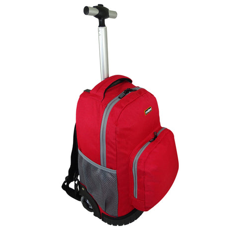 Mochila porta laptop con ruedas rojo con gris Islandia Peak Tour