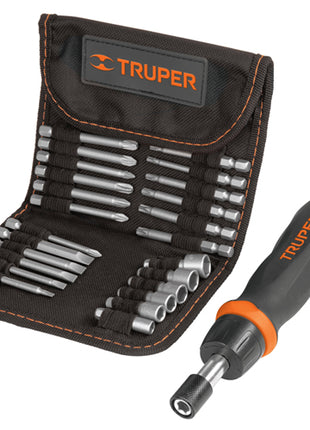 Juego de Desarmador tipo matraca 26 piezas Truper