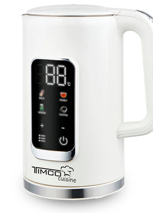 Timco Tetera eléctrica para calentar agua JE8723D blanco 1.7L