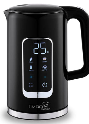 Timco Tetera eléctrica para calentar agua JE8723D negro 1.7L