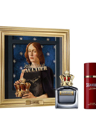 Jean Paul Gaultier set 3 piezas Scandal edt 100 ml + desodorante spray 150 ml + perfumero 10 ml. Caballero