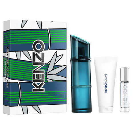 Kenzo Set 3 pzas pour homme edt 110 ml + gel ducha 75 ml + mini 10 ml. Caballero