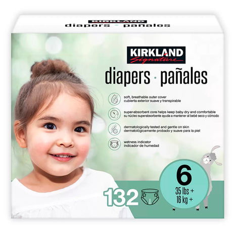 Kirkland Signature Pañales Etapa 6 Unisex 132 Pzas