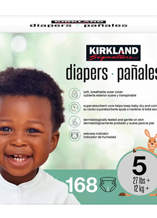 Kirkland Signature Pañales Etapa 5 Unisex 168 Pzas