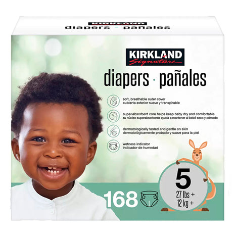 Kirkland Signature Pañales Etapa 5 Unisex 168 Pzas