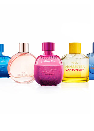 Combo 5 Perfumes Hollister Caballero/Dama-2601009