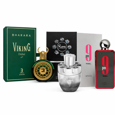 Combo 3 Perfumes Afnan y Baharara Dama/Caballero-2601020