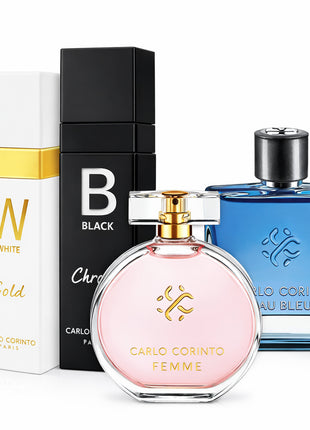 Combo 4 Perfumes Carlo Corinto Dama y Caballero-2601024