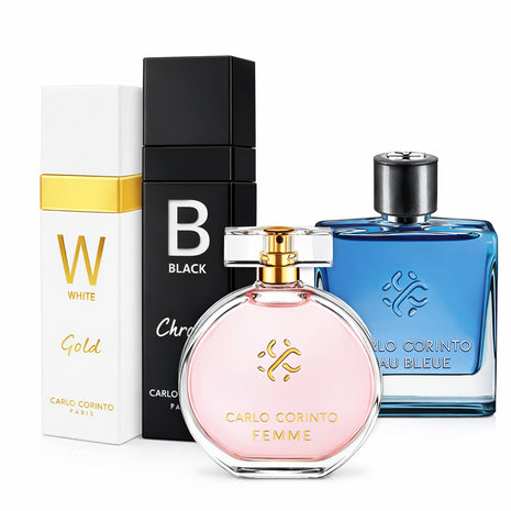Combo 4 Perfumes Carlo Corinto Dama y Caballero-2601024