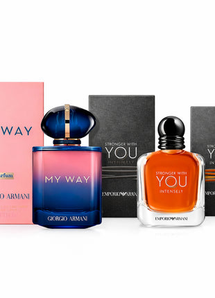 Combo 4 Perfumes Giorgio Armani Dama y Caballero-2601026