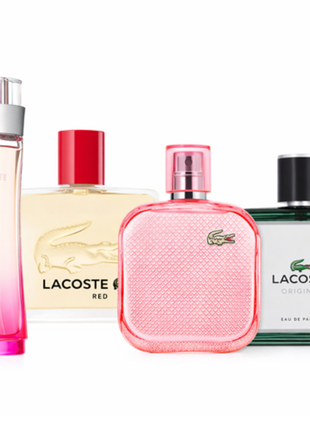Combo 4 Perfumes Lacoste Dama y Caballero-2601034