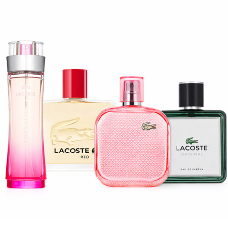 Combo 4 Perfumes Lacoste Dama y Caballero-2601034