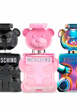 Combo 3 Perfumes Moschino Dama y Caballero-2601037